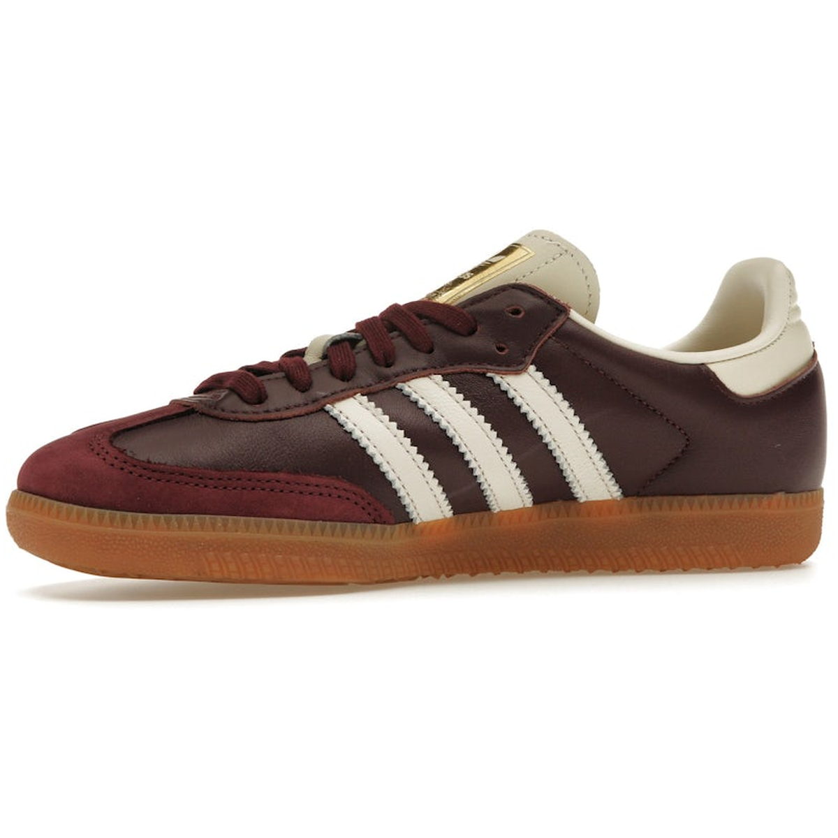 Miniatyrbild av Adidas Samba Maroon Metallic Gold 3
