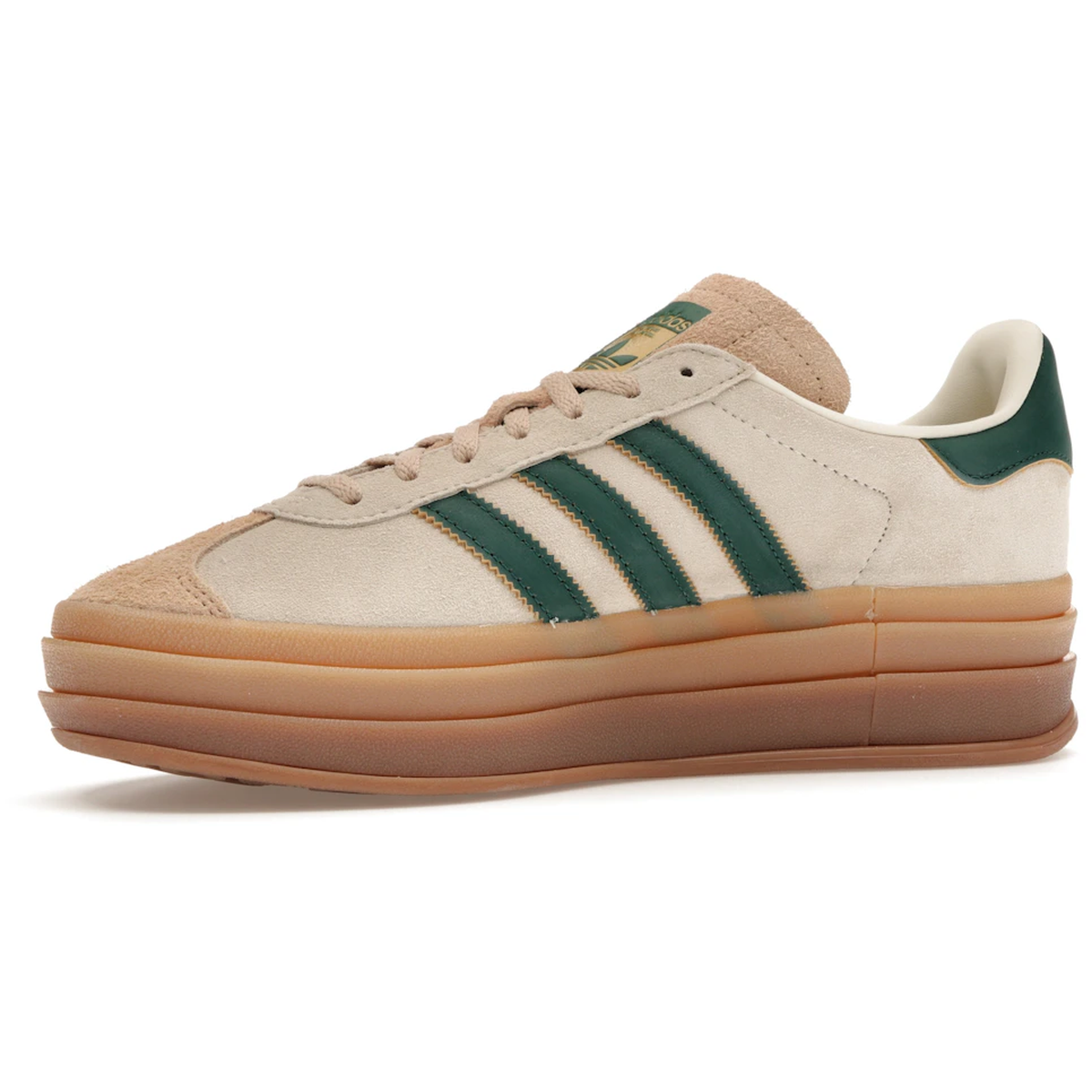 Miniatyrbild av Adidas Gazelle Bold Magic Beige Collegiate Green 3