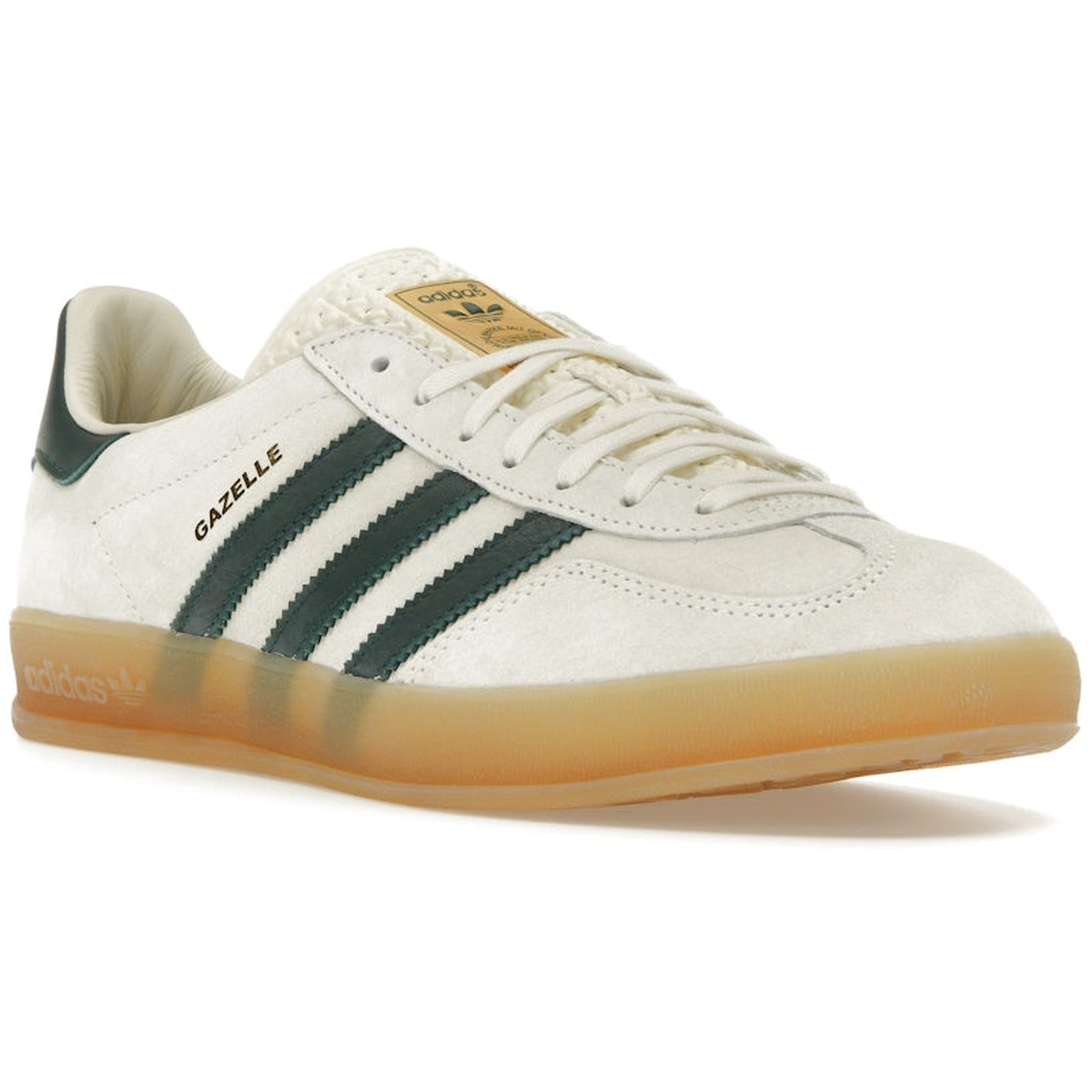 Miniatyrbild av Adidas Gazelle Indoor Cream White Collegiate Green Gum 2