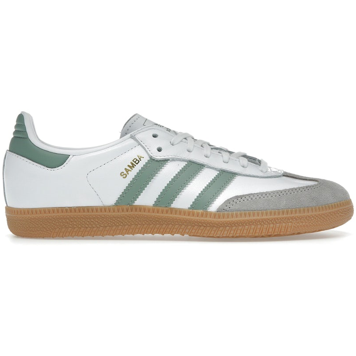 Adidas Samba OG Cloud White Silver Green