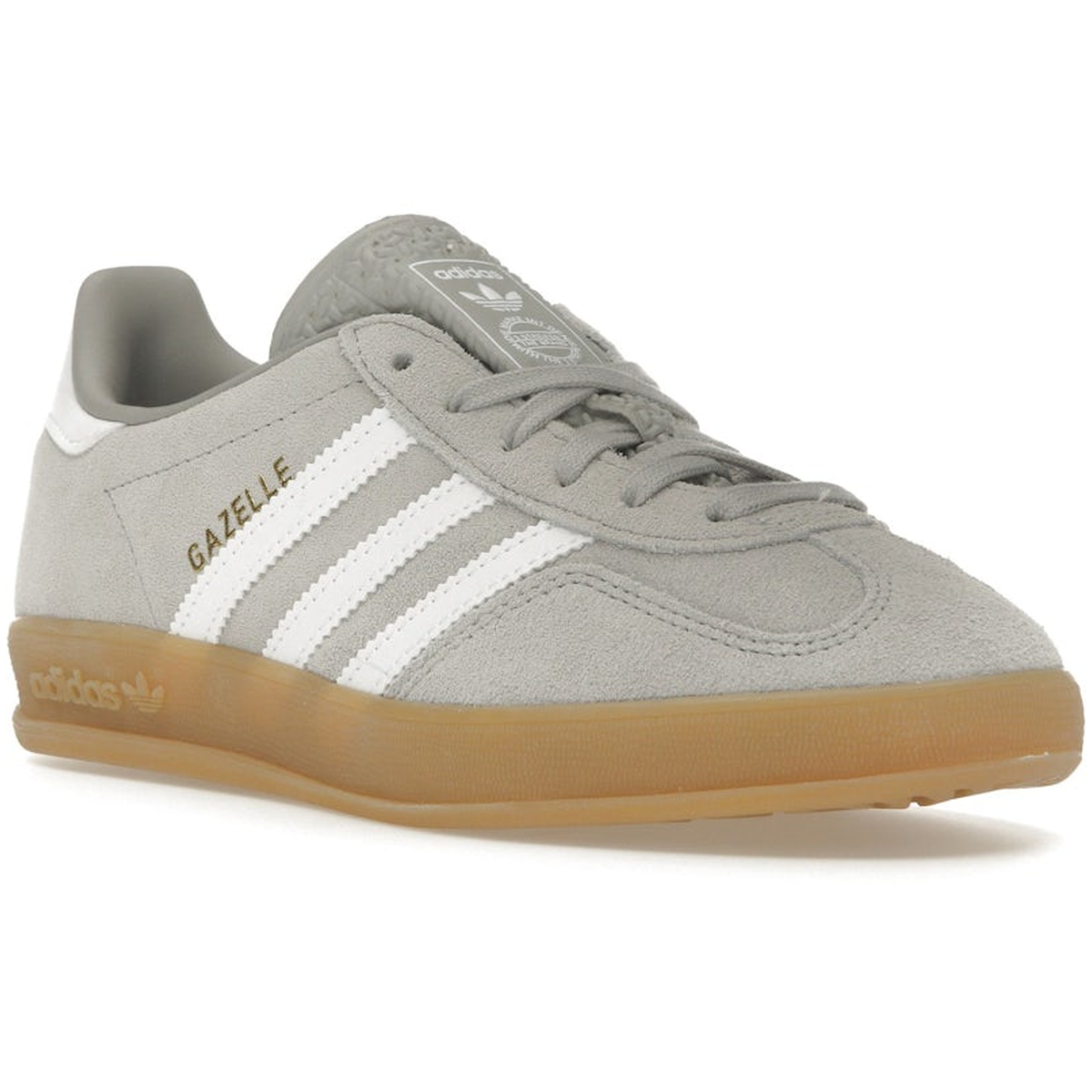 Miniatyrbild av Adidas Gazelle Indoor Grey Cloud White Gold Metallic 2