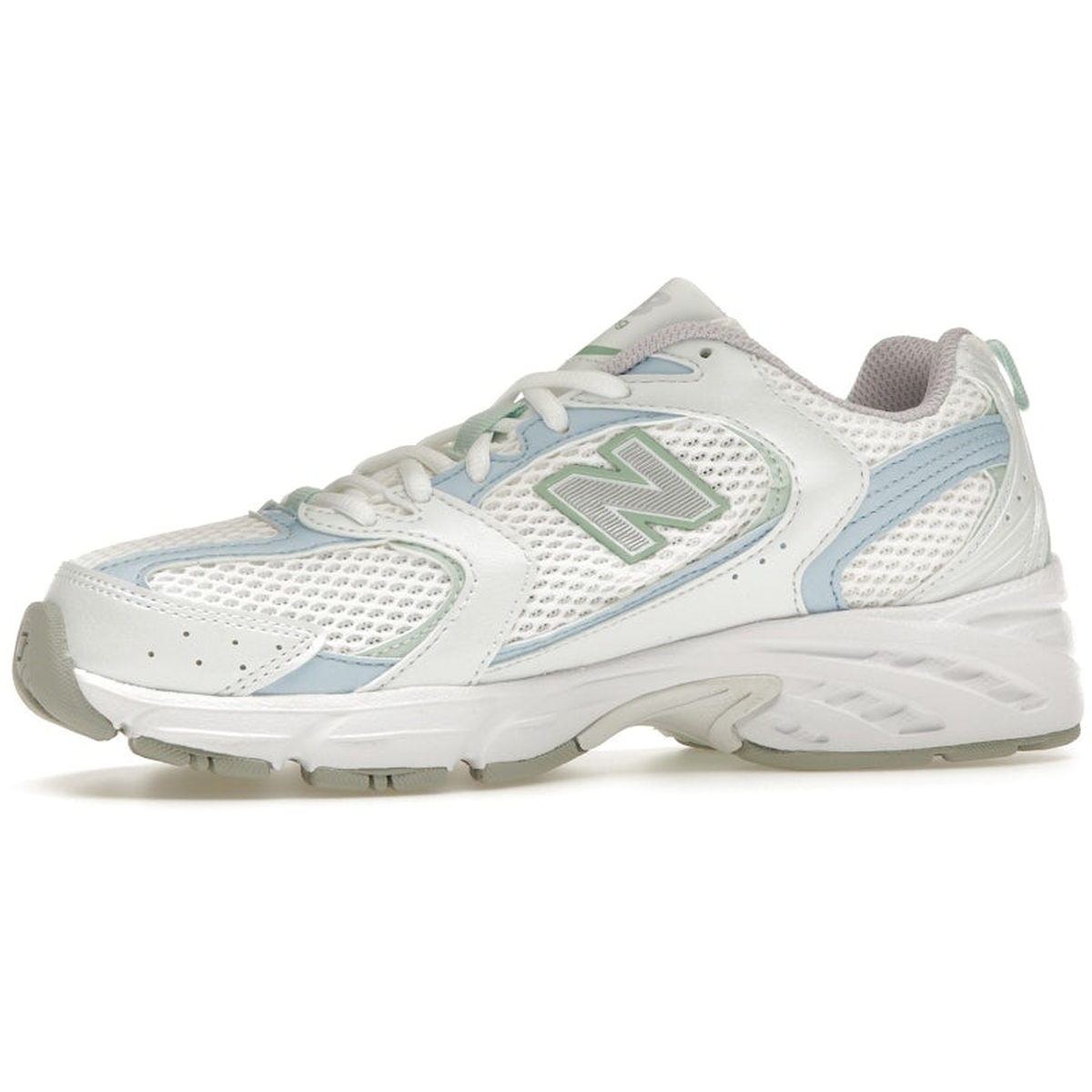 Miniatyrbild av New Balance 530 White Light Chrome Blue Clay Ash 3