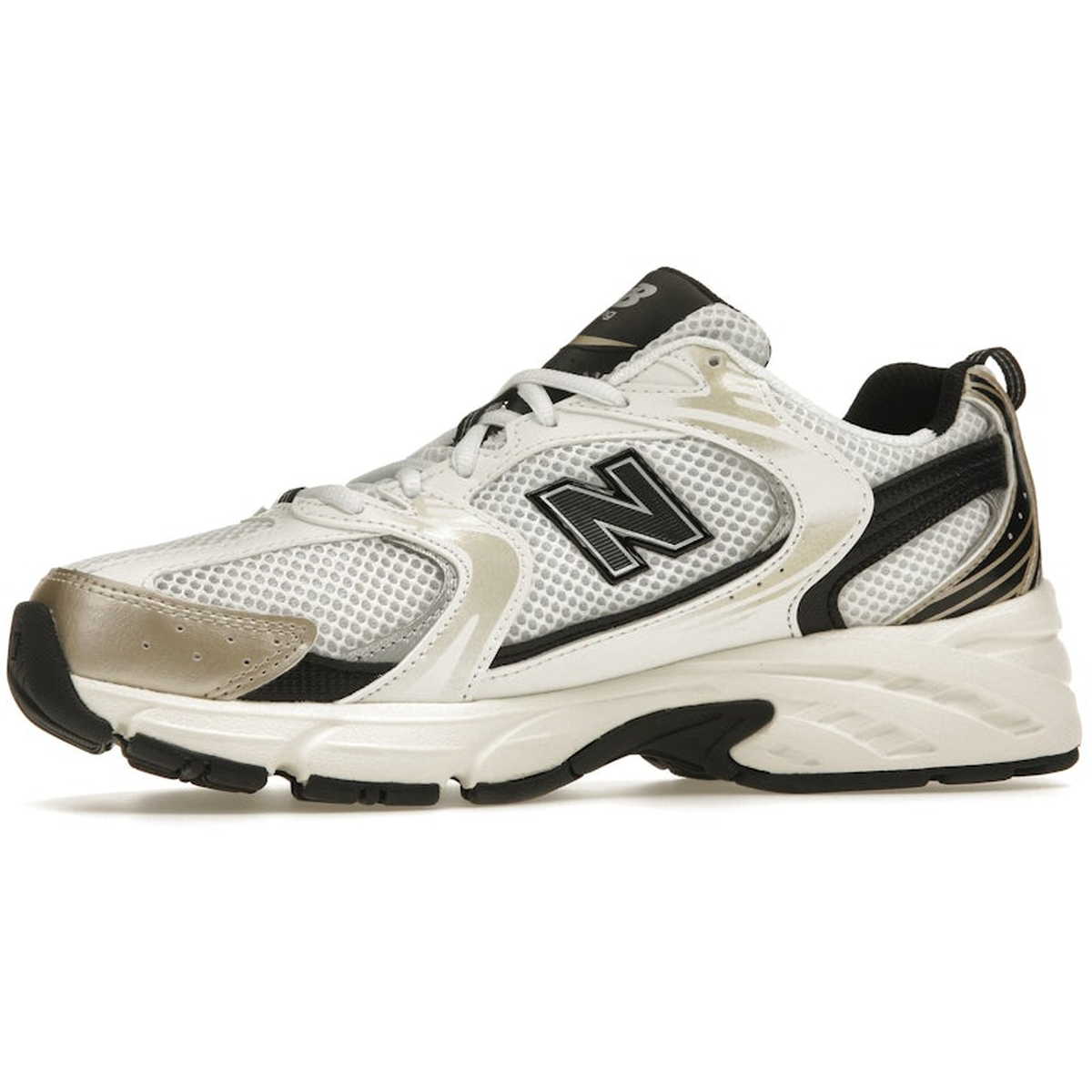 Miniatyrbild av New Balance 530 White Light Gold Metallic 3