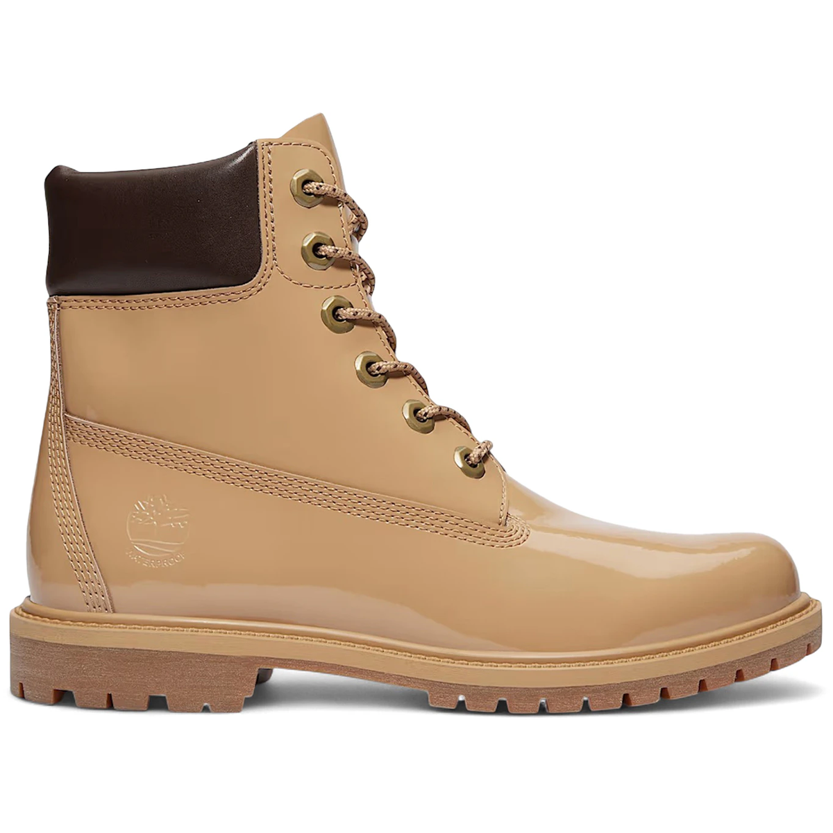 Timberland 6 Premium Waterproof Boot Patent Light Brown 