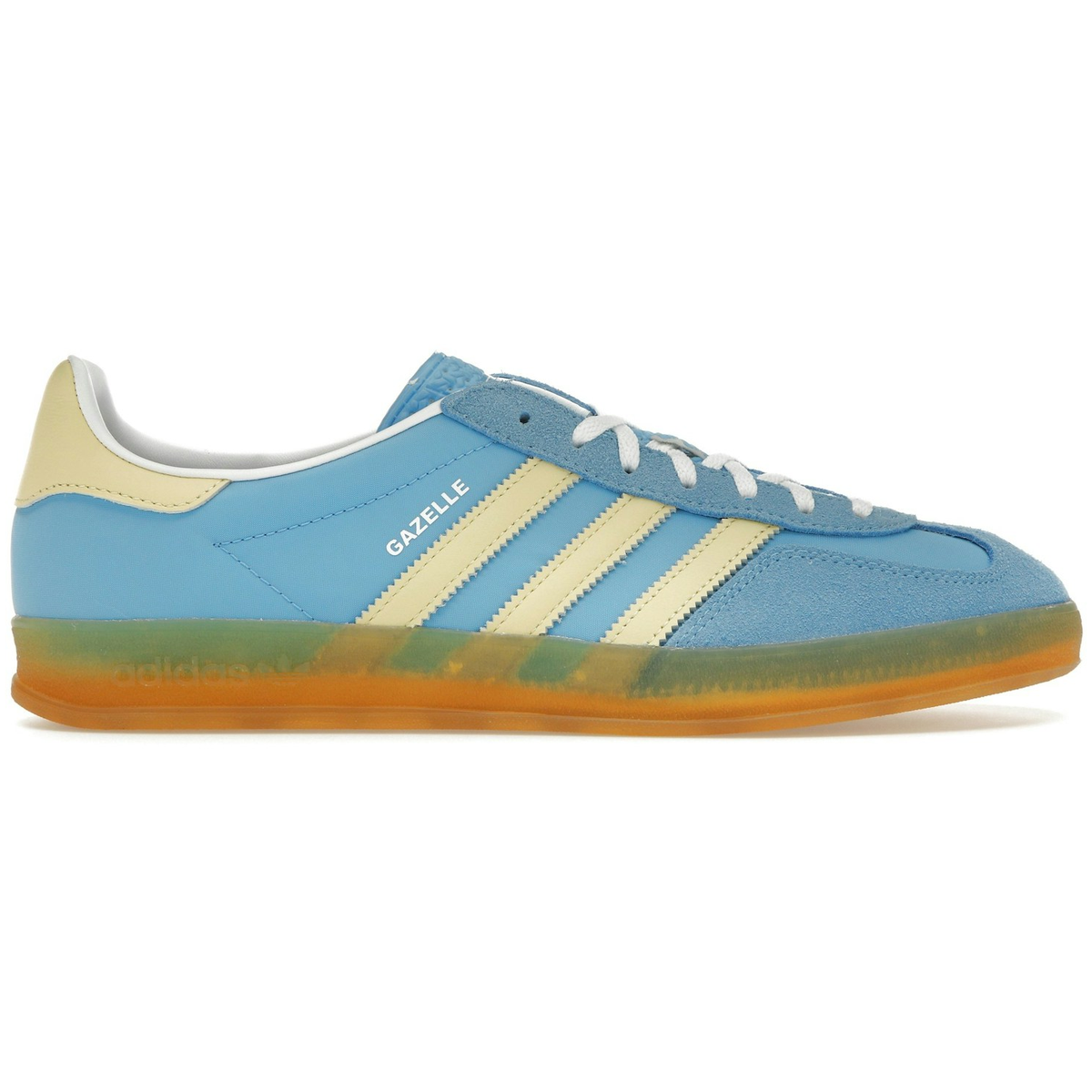 Adidas Gazelle Indoor Semi Blue Burst Almost Yellow 