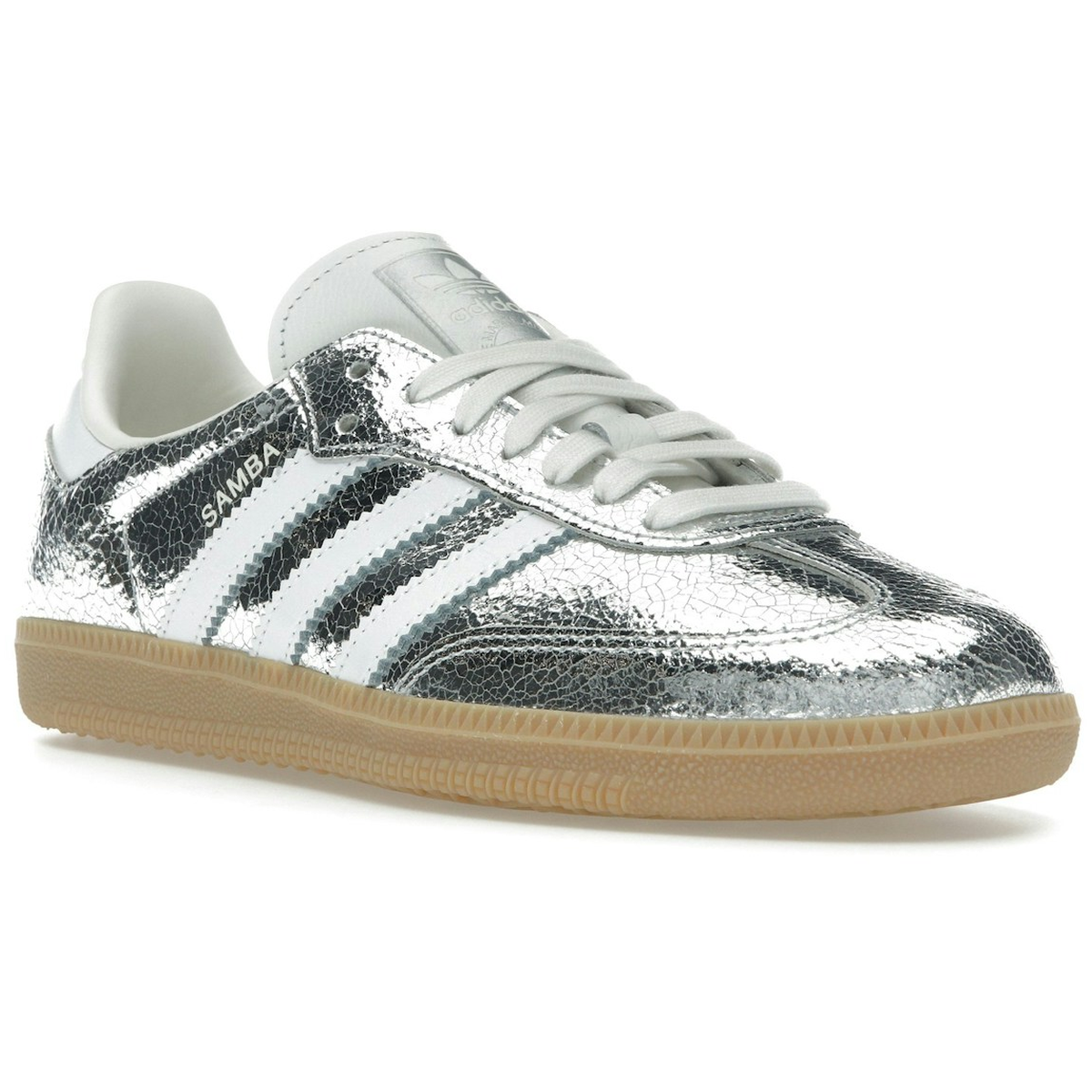 Miniatyrbild av Adidas Samba  Silver Metallic Cracked Leather 2