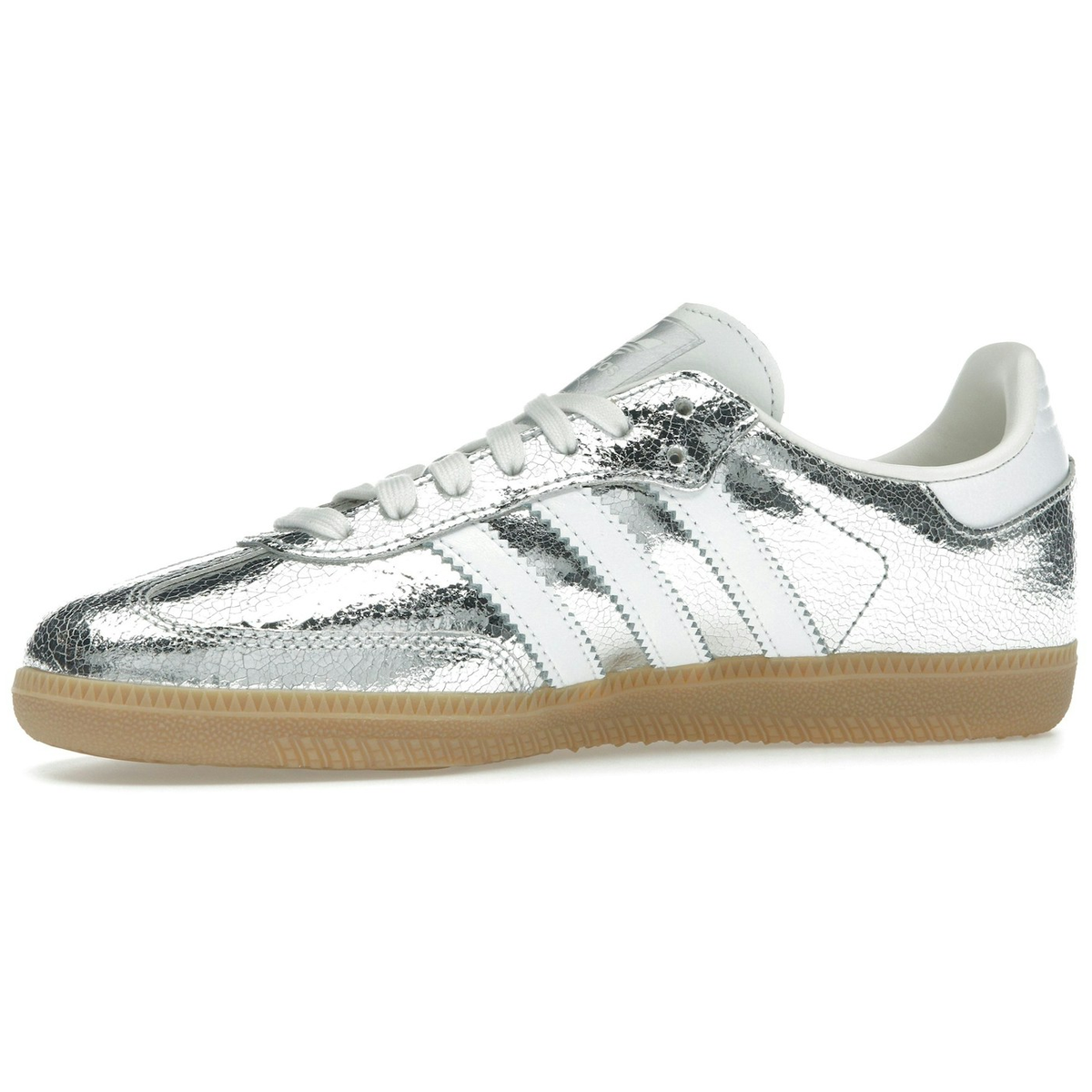 Miniatyrbild av Adidas Samba  Silver Metallic Cracked Leather 3