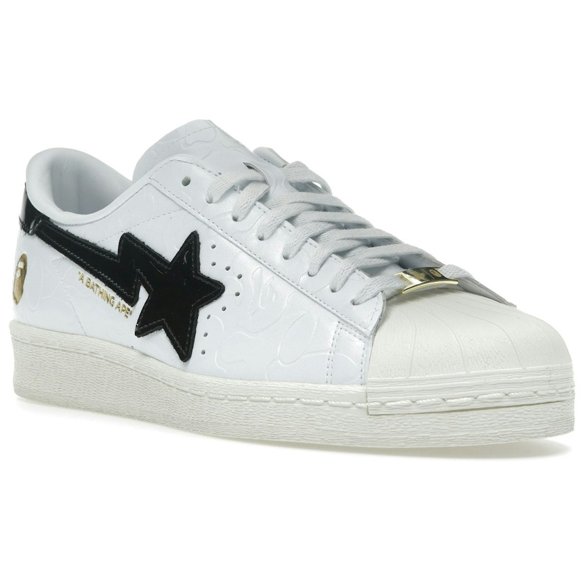 Miniatyrbild av Adidas Superstar Vintage Bape White Black 2