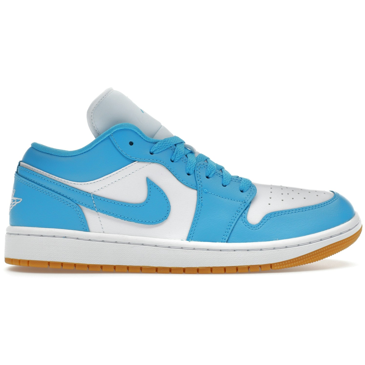 Air Jordan 1 Low White Gum Light Brown Dark Powder Blue