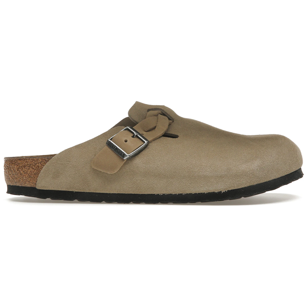 Birkenstock Boston Braided Suede Taupe