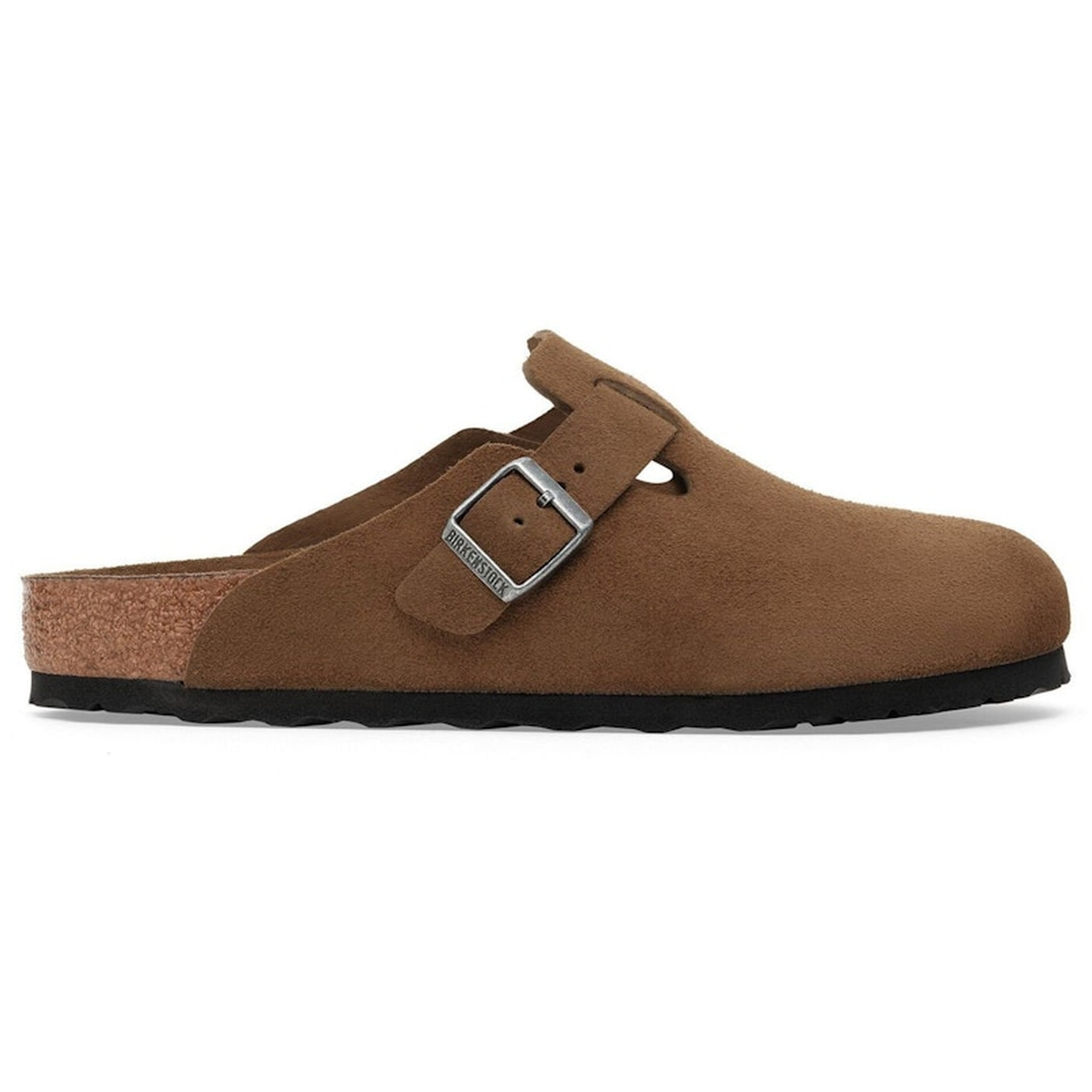 Miniatyrbild av Birkenstock Boston Soft Footbed Suede Dark Tea Tonal 4