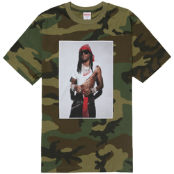 Supreme Playboi Carti Tee Woodland Camo