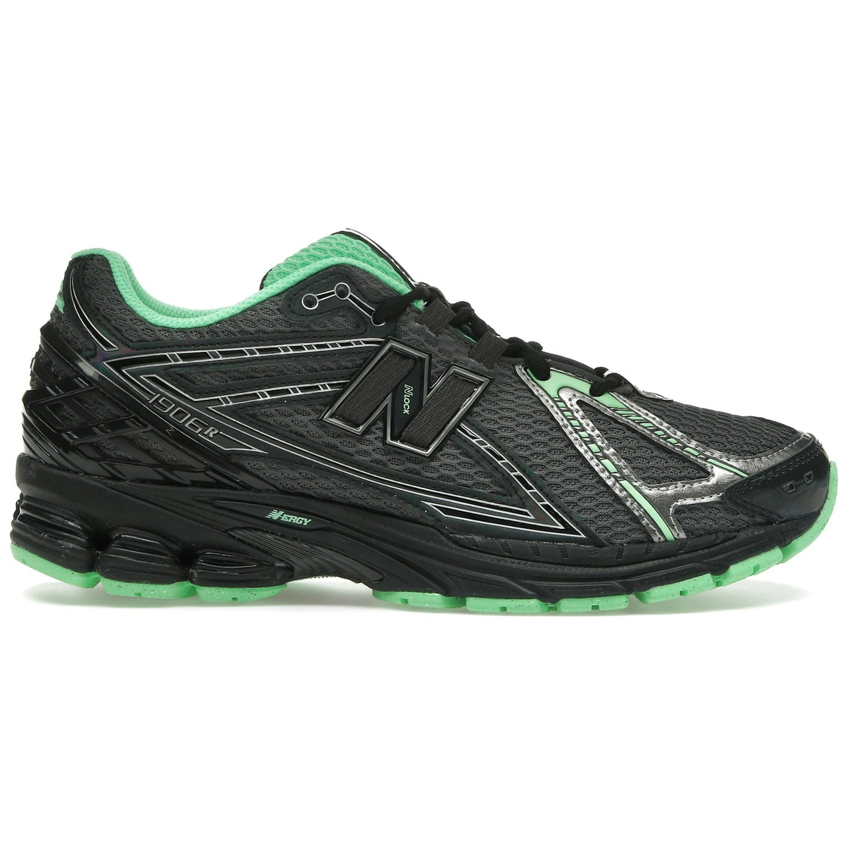 New Balance 1906R Dark Silver Metallic Lab Green