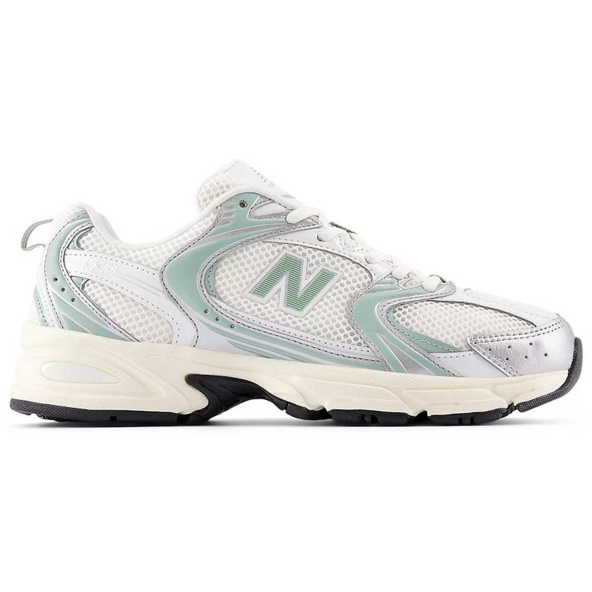 Miniatyrbild av New Balance 530 Silver Metallic Mosaic Green 4
