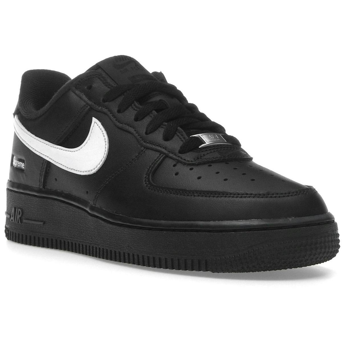 Miniatyrbild av Nike Air Force 1 Low Supreme Black White 2