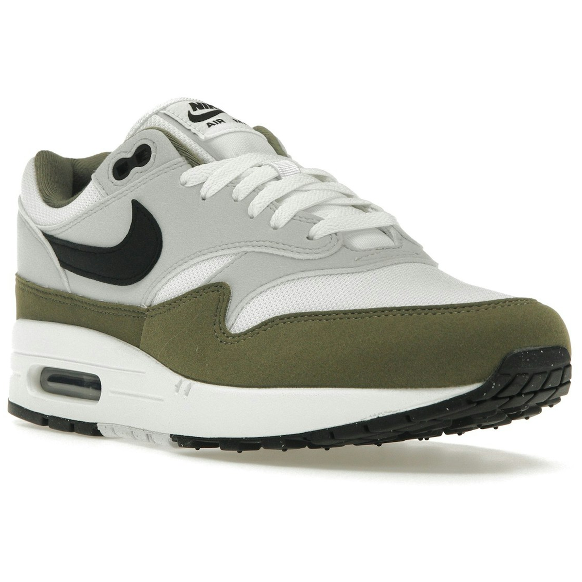 Miniatyrbild av Nike Air Max 1 White Black Medium Olive 2