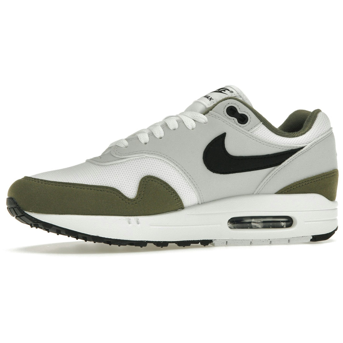 Miniatyrbild av Nike Air Max 1 White Black Medium Olive 3