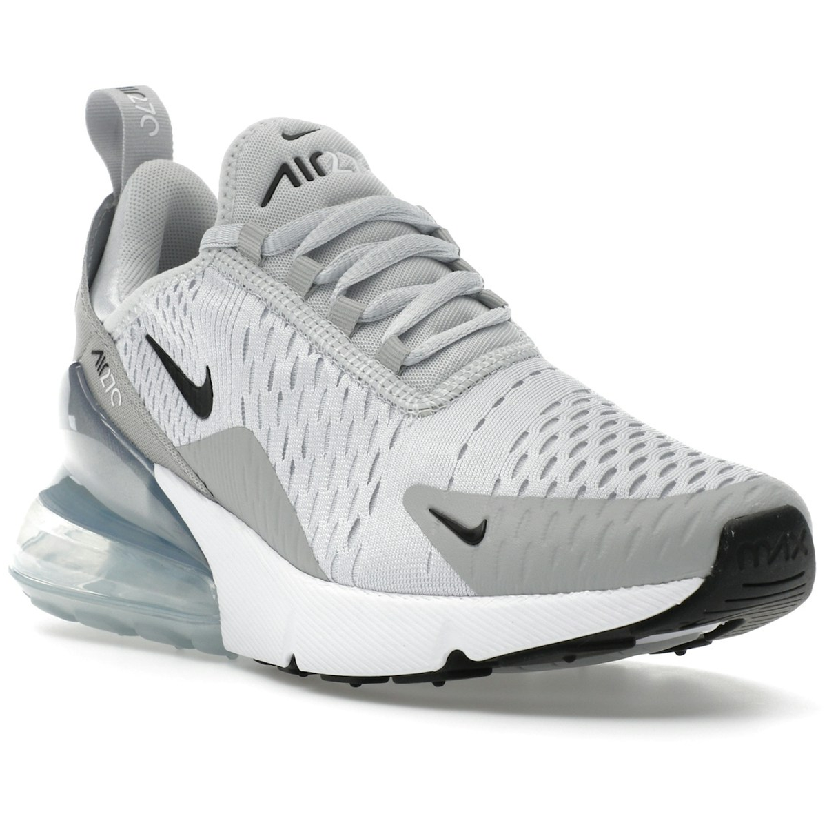 Miniatyrbild av Nike Air Max 270 Pure Platinum Light Smoke Grey Metallic Silver Black  2