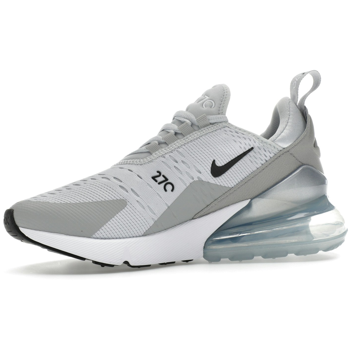 Miniatyrbild av Nike Air Max 270 Pure Platinum Light Smoke Grey Metallic Silver Black  3