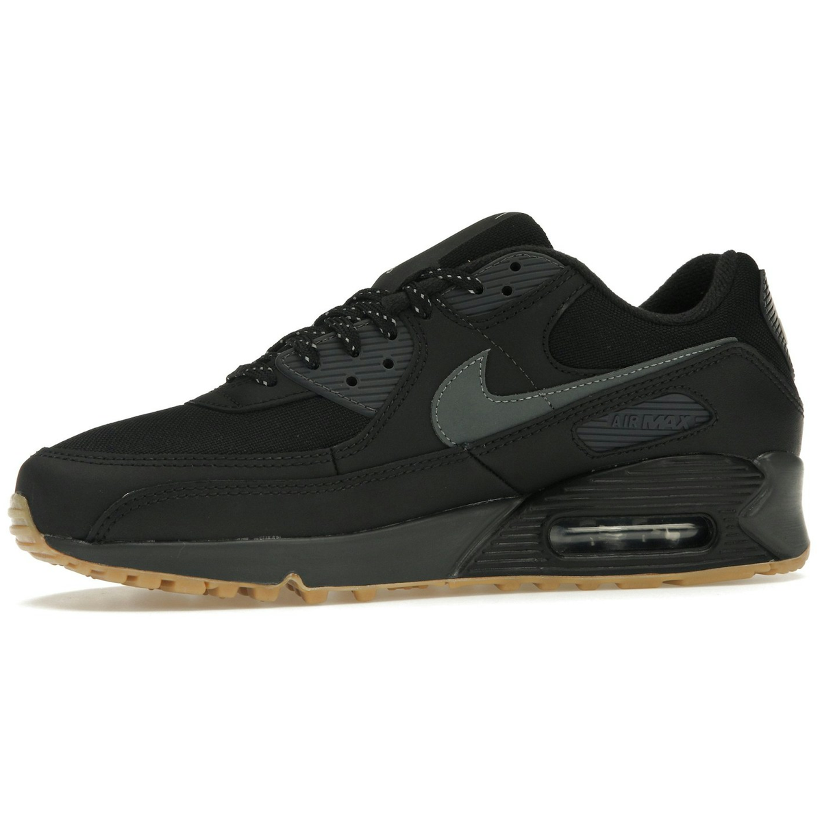 Miniatyrbild av Nike Air Max 90 Black Smoke Grey Gum Reflective 3