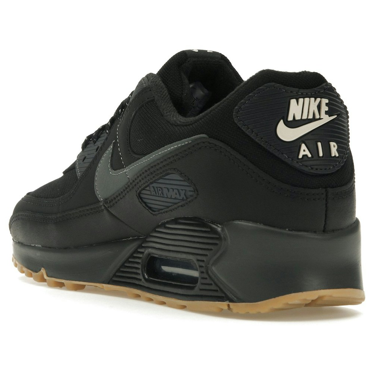 Miniatyrbild av Nike Air Max 90 Black Smoke Grey Gum Reflective 4