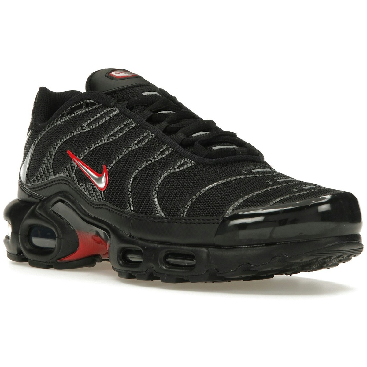Miniatyrbild av Nike Air Max Plus Black Red Metallic Silver 2
