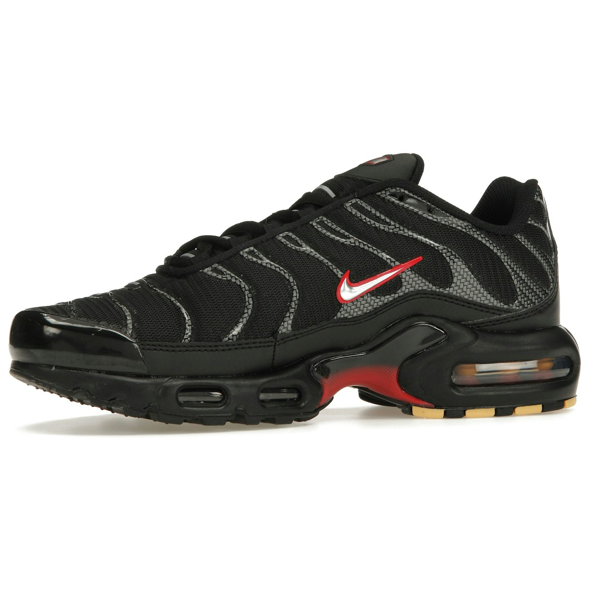 Miniatyrbild av Nike Air Max Plus Black Red Metallic Silver 3