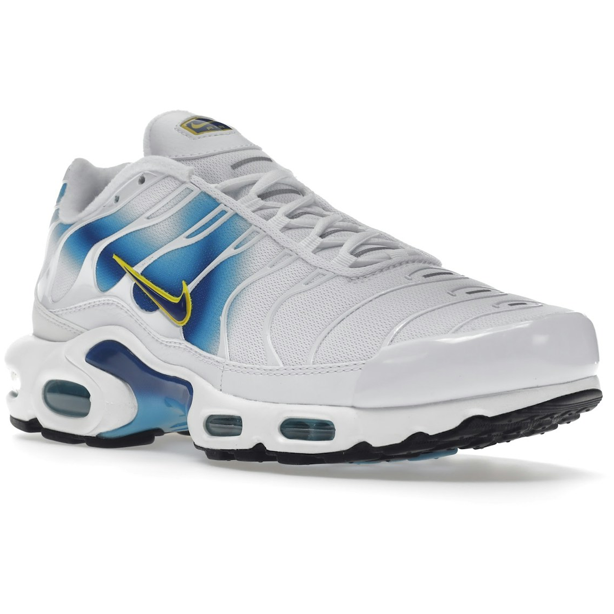 Miniatyrbild av Nike Air Max Plus Spray Paint Swoosh White Blue 2