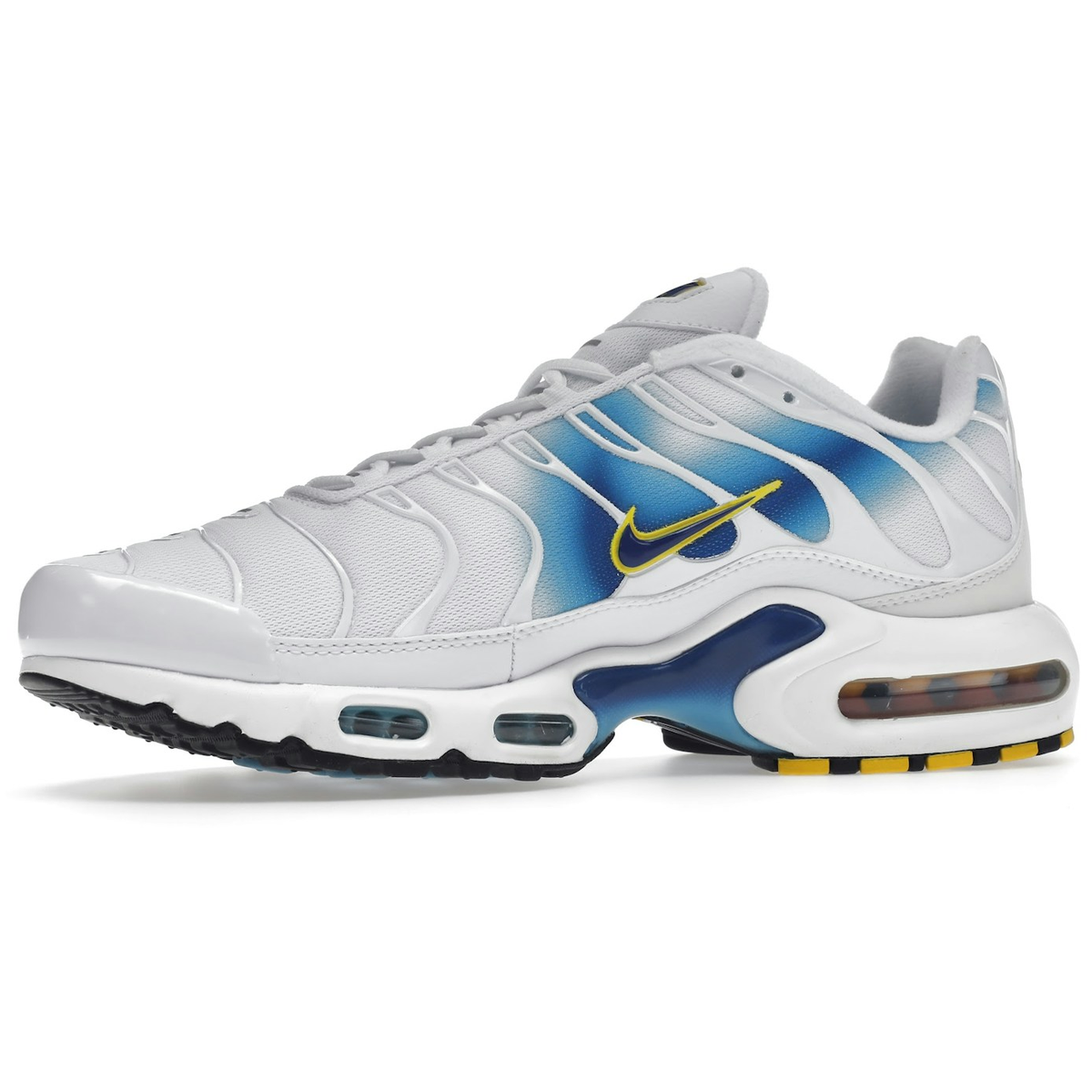 Miniatyrbild av Nike Air Max Plus Spray Paint Swoosh White Blue 3