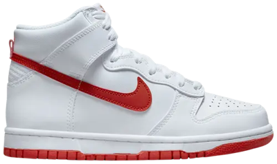 Nike Dunk High White Picante Red 