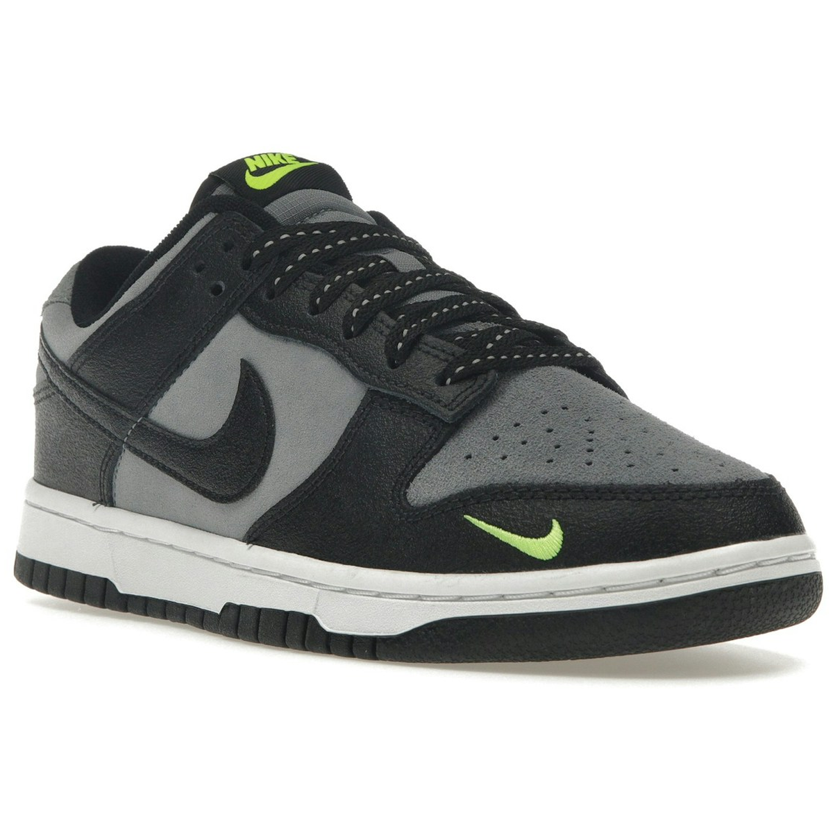 Miniatyrbild av Nike Dunk Low Black Cool Grey Volt Mini Swoosh 2