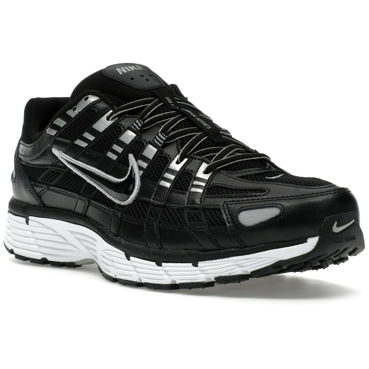 Miniatyrbild av Nike P-6000 Black White Metallic Silver 2