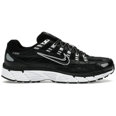 Nike P-6000 Black White Metallic Silver