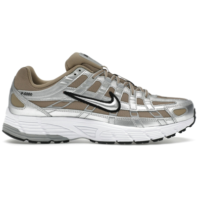 Nike P-6000 Khaki Metallic Silver