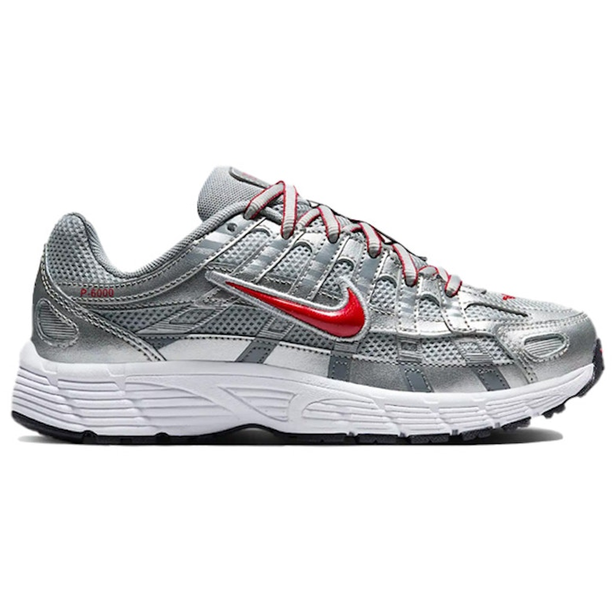 Miniatyrbild av Nike P-6000 Metallic Silver Cool Red 3