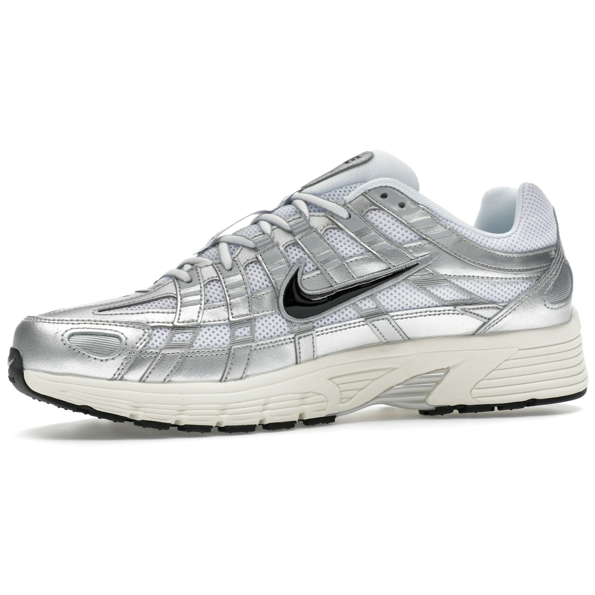 Miniatyrbild av Nike P-6000 White Metallic Silver Flat Silver Black 3
