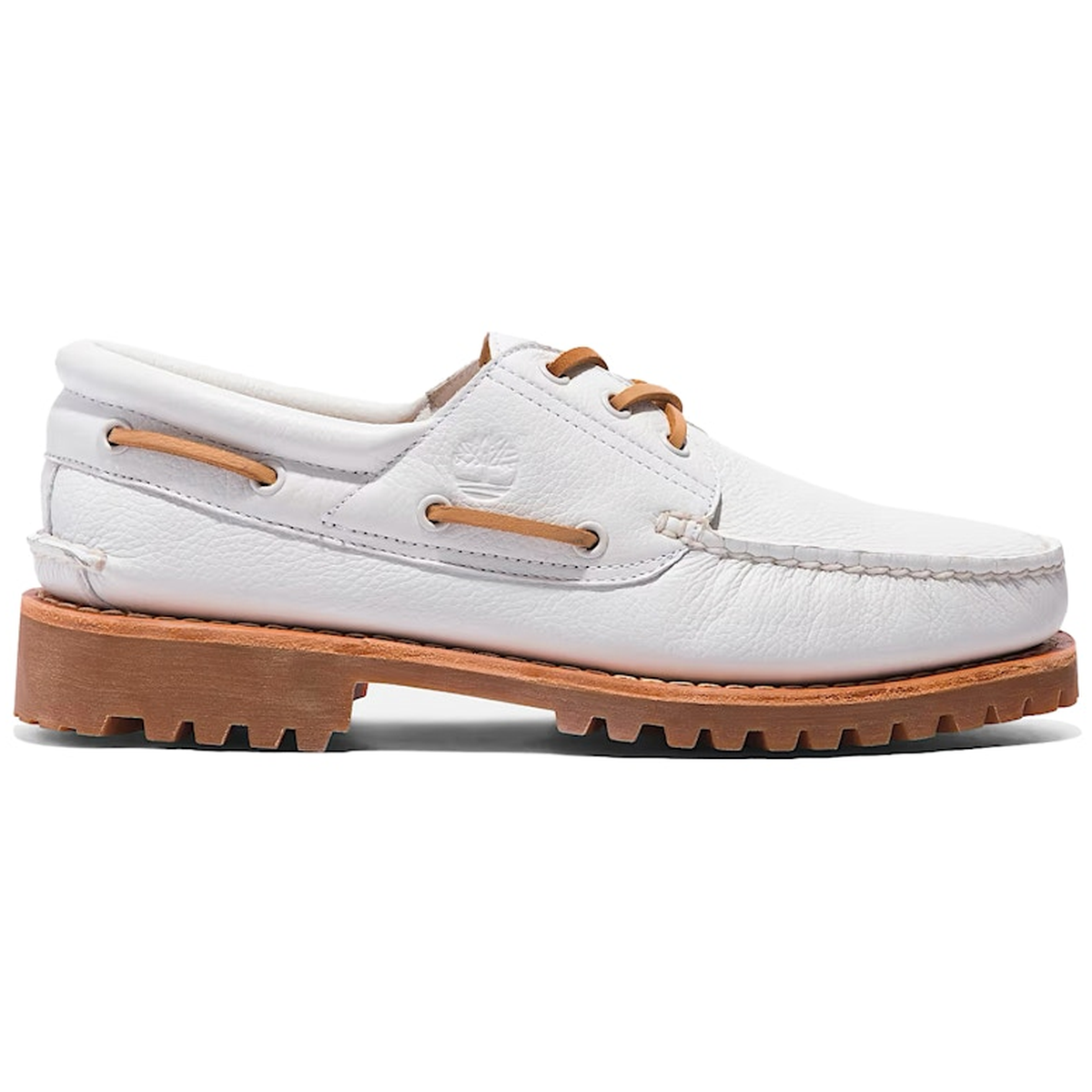 Miniatyrbild av Timberland 3-Eye Lug Handsewn Boat Shoe White 4